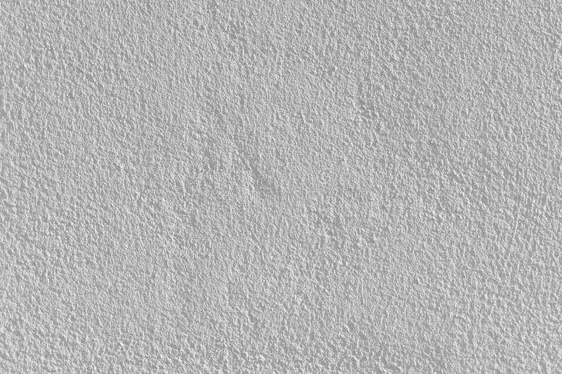 White Paint Stucco Wall in the Sun. Uneven Grunge and Rough Concrete Surface. Stock Image
