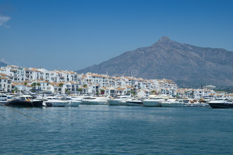 The Harbour Marina And Port Of Puerto Banus Marbella Spain Stock