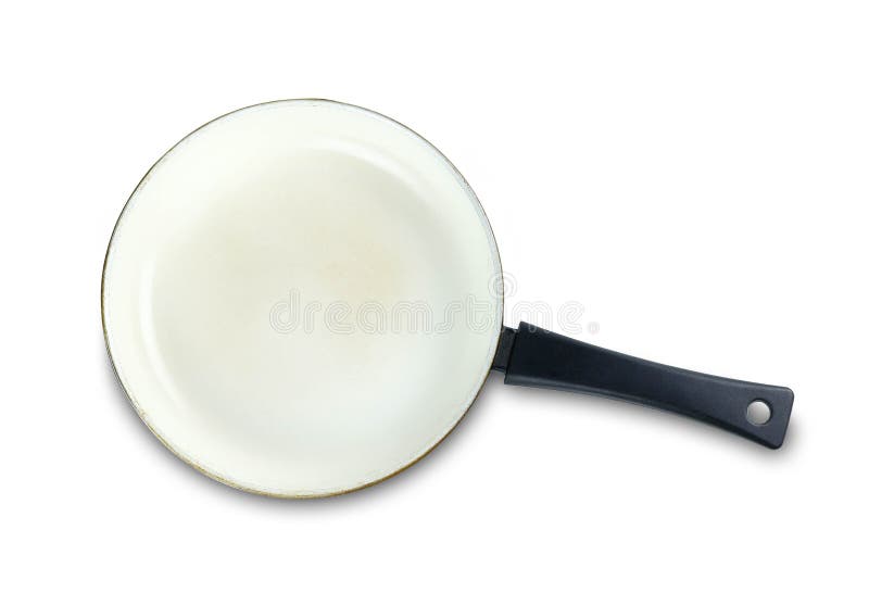 White Pan Top View. Close Up Stock Image Image of casserole, object