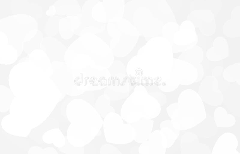 White paper hearts background stock illustration