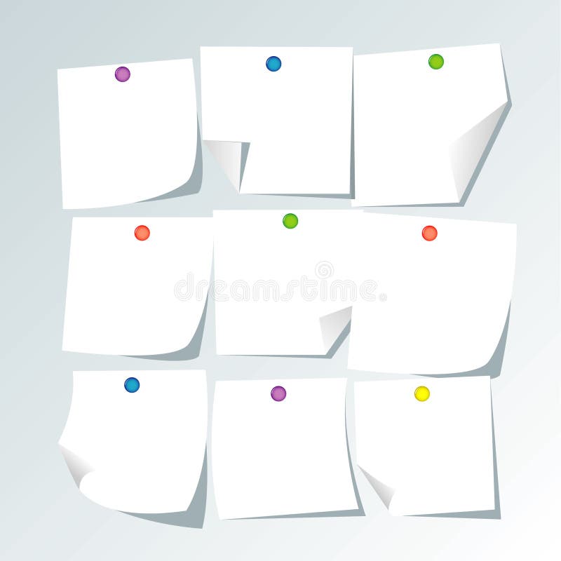 Vector Square Format White Paper Empty Four Sheets Of Paper Template Stock  Illustration - Download Image Now - iStock