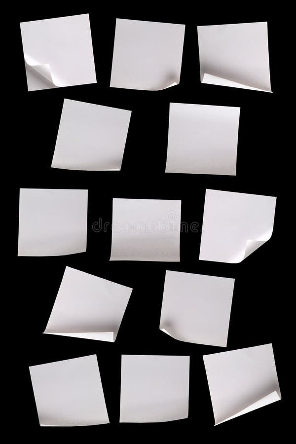 White paper notes on black