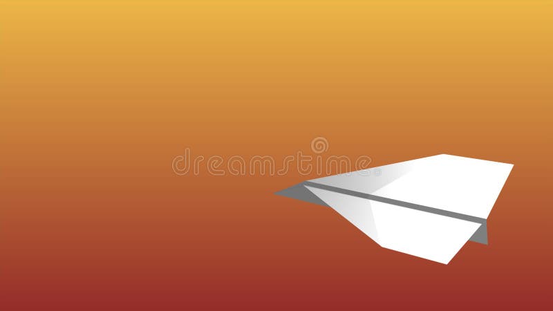 White Paper Plane Flying Background 3D Model Animation Stock Illustration -  Illustration of graphic, cartoon: 148072010