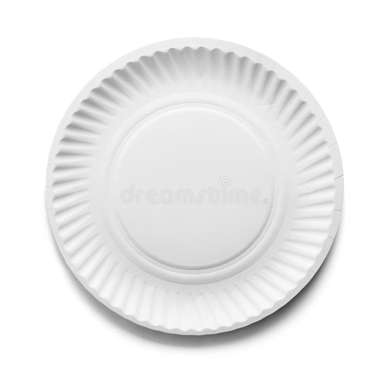 White Paper Plate stock image. Image of blank, clean 231940571