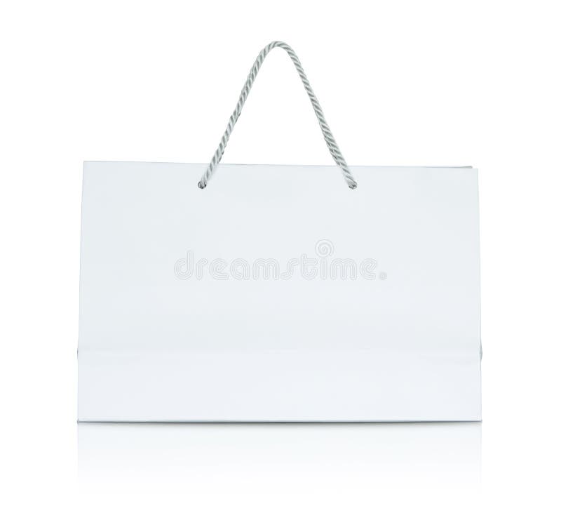 White paper shopping bag