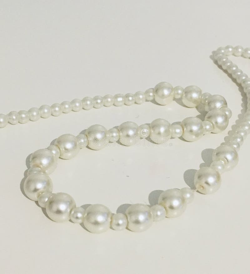 Pearl necklace stock image. Image of background, white 147621199