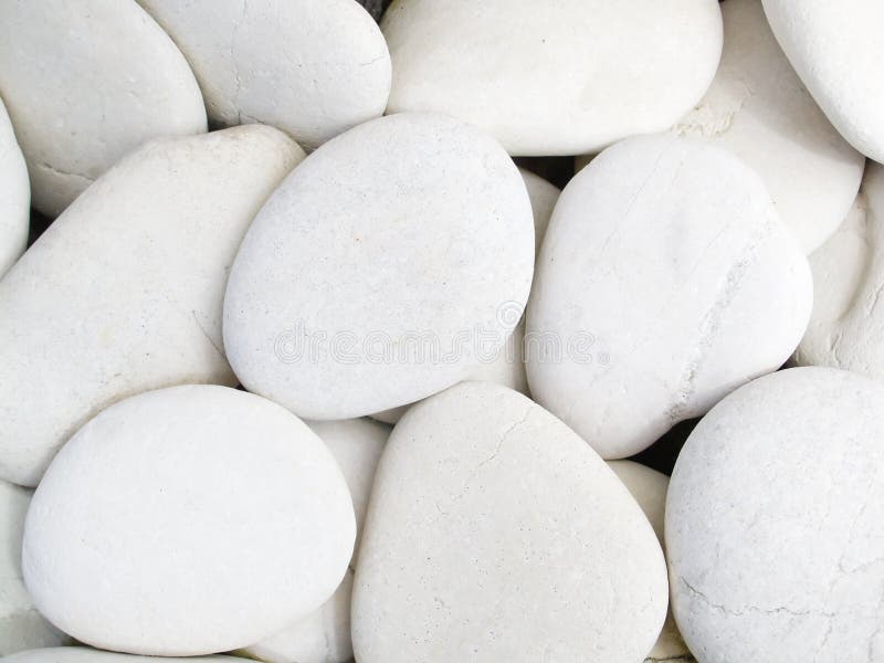 White Rock Pebbles Mineral Stones Background by Olivier Le Queinec