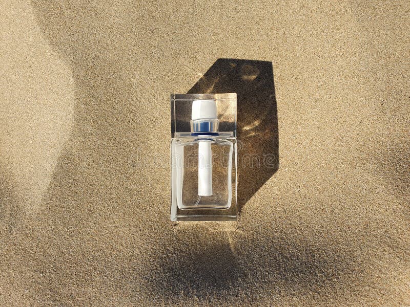 Perfume Bottle On The Beach At Sunset. 3d Rendering Free Image and  Photograph 210342904.