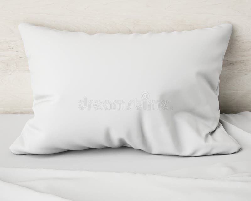 White Pillow on the Bed, Background Stock Photo Image of home, disheveled 47002260