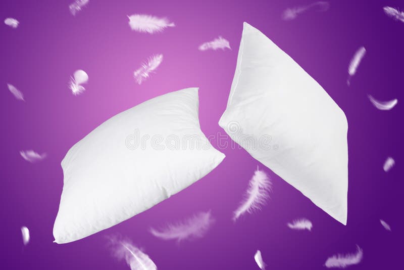 White pillow feathers fly stock photo. Image of elegant 52292752