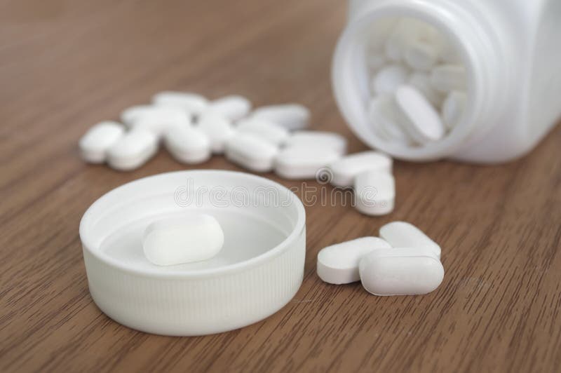 White Pills royalty free stock photos