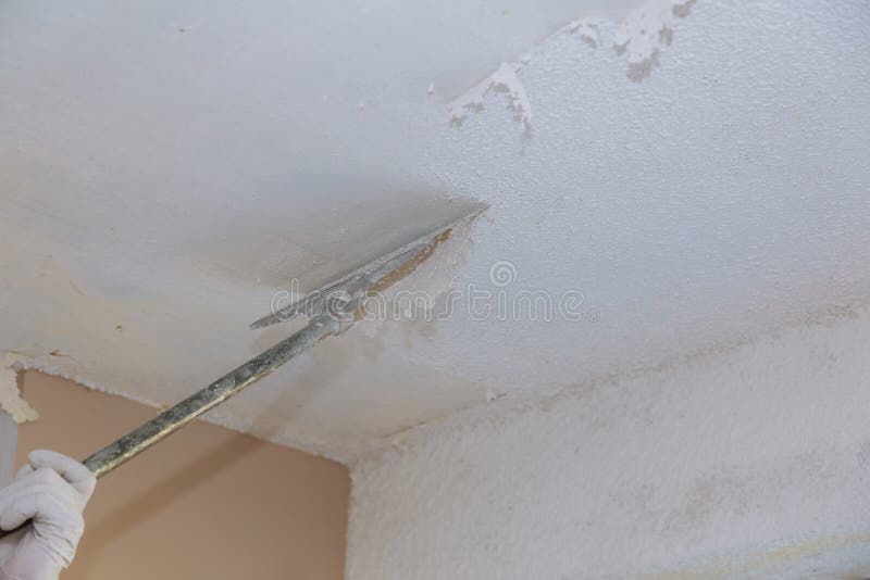White plaster wall pattern for texture popcorn ceiling removet stock photo White plaster wall pattern for texture popcorn ceiling removet stock photo