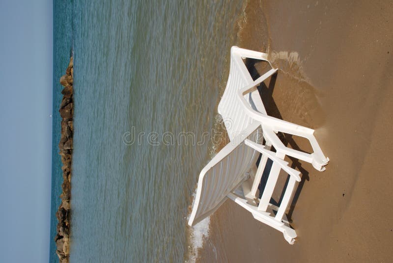 White Plastic Beach Chair