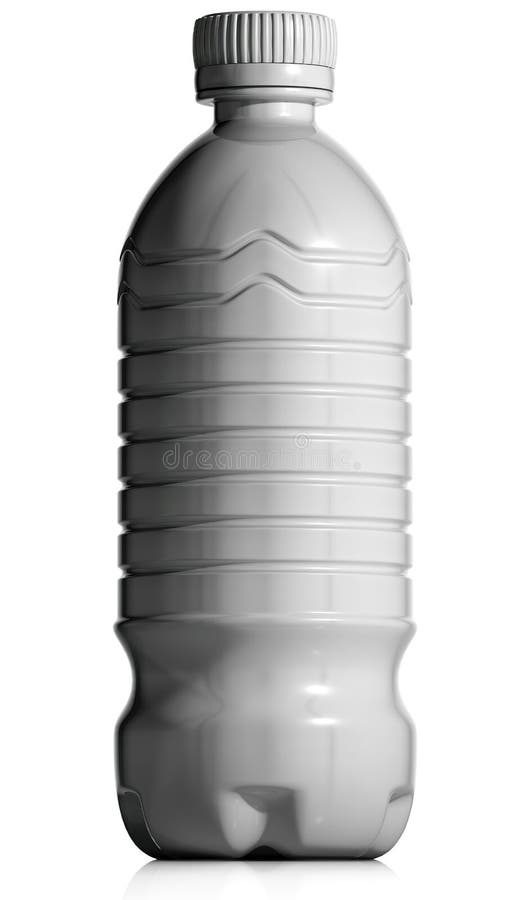 White Plastic Bottle Of Water. Stock Illustration Illustration of full, liquid 26672242