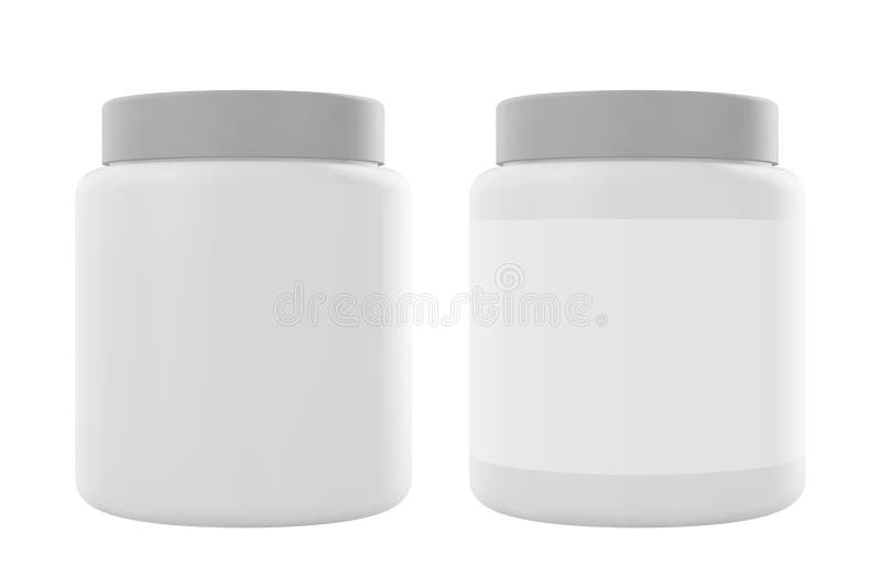 Empty Protein Powder Container Isolated On White Stock Photo - Download  Image Now - Ground - Culinary, Protein, Bottle - iStock