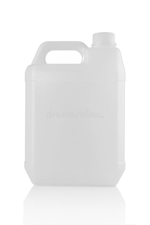 White plastic jerry can