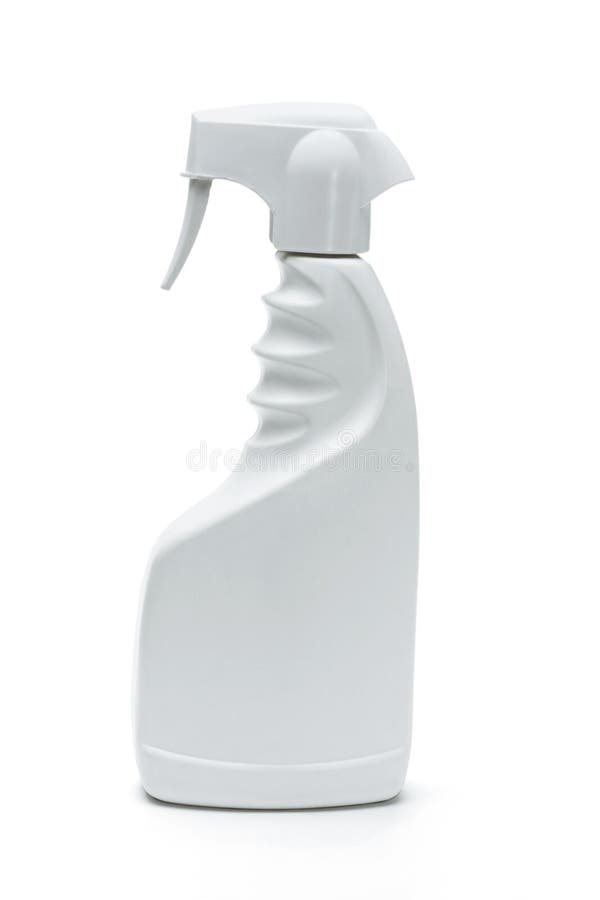 White plastic spray bottle