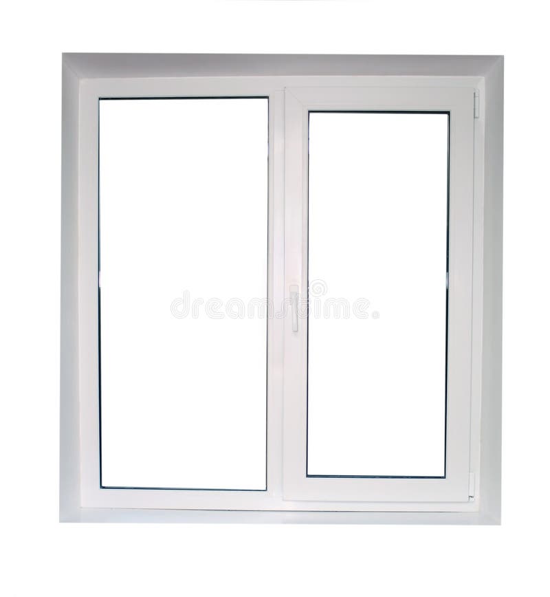 White plastic window stock image. Image of glass, background 15842929