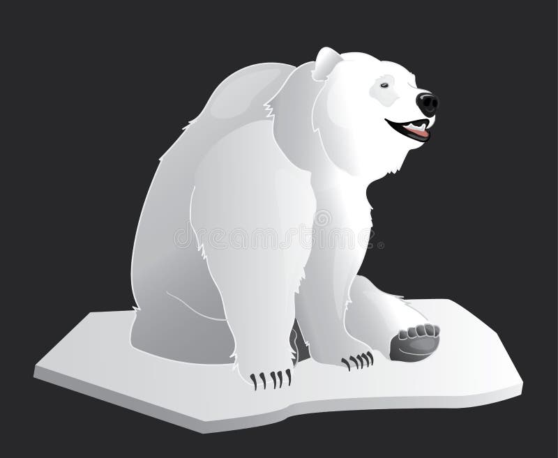 White Polar Bear Sitting on an Iceberg Stock Vector - Illustration of graphic, frozen: 103077149 White Polar Bear Sitting on an Iceberg Stock Vector - Illustration of graphic, frozen: 103077149