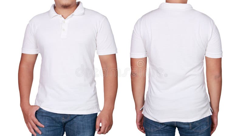 Download 117 Plain White Polo Shirt Front Back Photos - Free ...