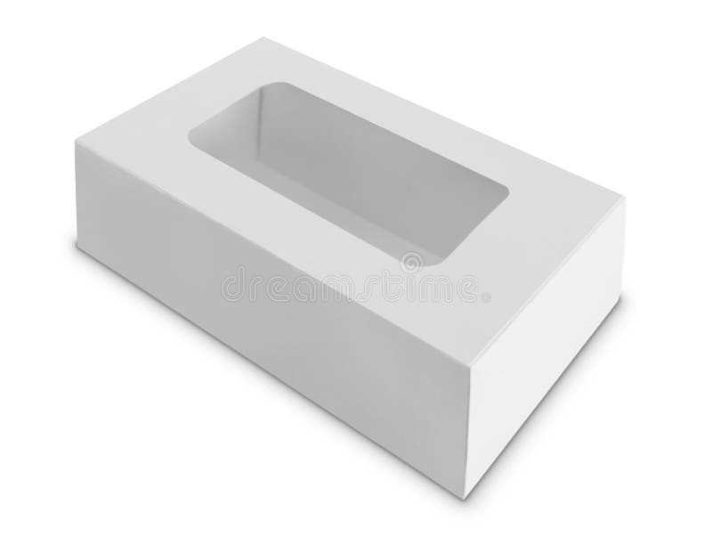 White Product Package Box With Window over white background. Background package pattern stock images, royalty-free photos and pictures