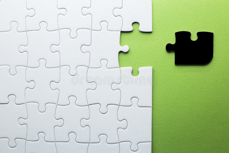 Incomplete Puzzle With One Piece Missing To Complete It There Are Two Pieces  Next To Each Other But Only One Of Them Is The Right One Business Teamwork  Choosing Copy Space Stock Photo - Download Image Now - iStock