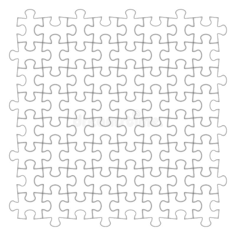 25 Piece Blank Jigsaw Puzzle Template
