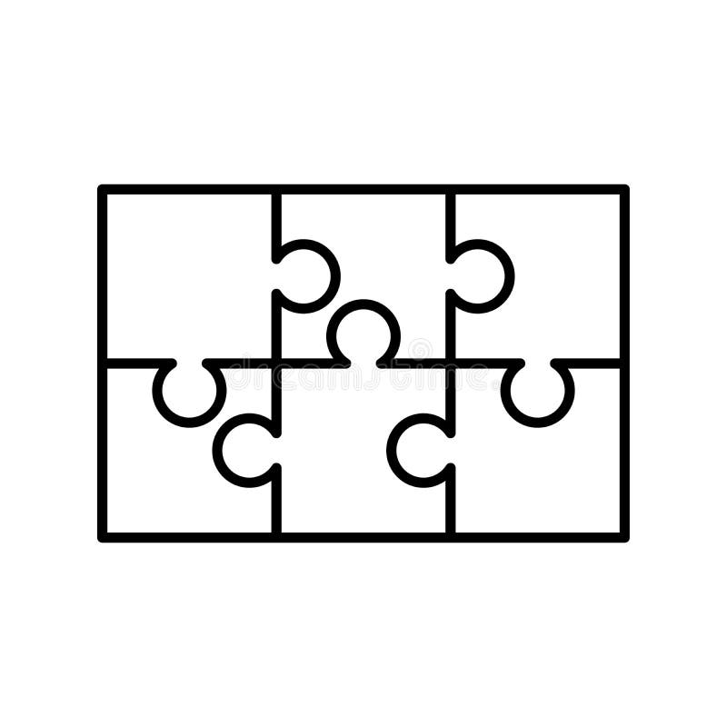 Printable 6 Piece Puzzle Template Drawflatulence