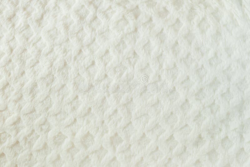 White Quilted Bedspread Background. Texture of White Quilted Cover Design Duvet Stock Photo