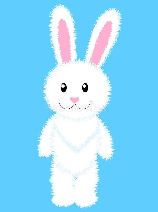 White rabbit royalty free illustration