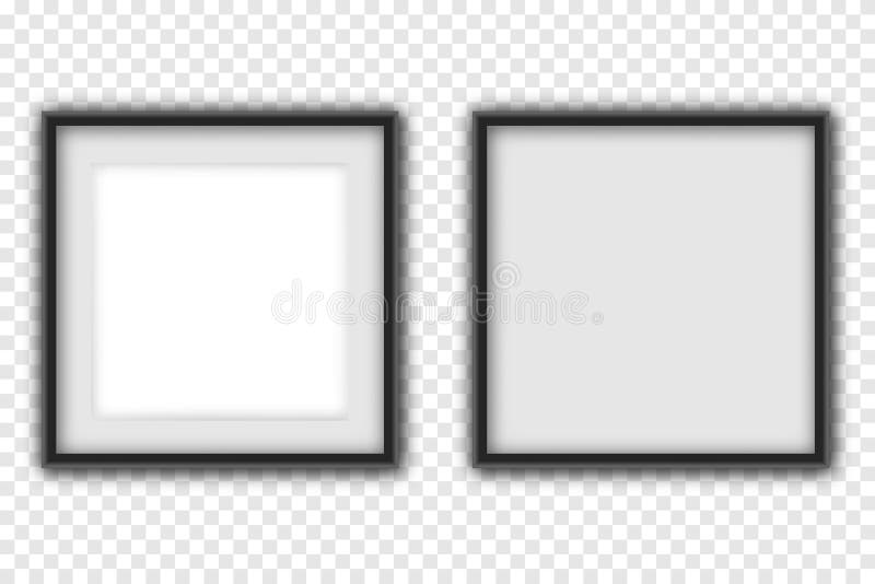 Realistic picture frame vector illustration