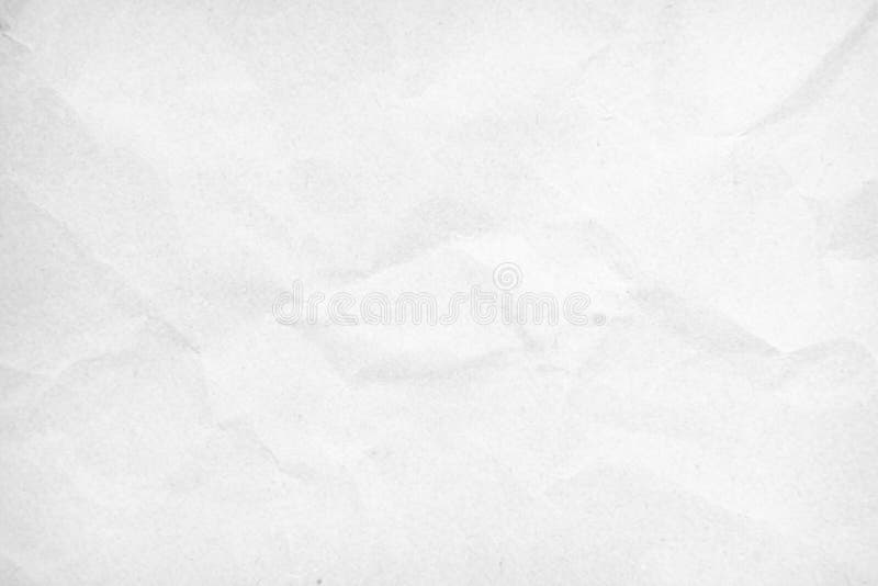 Crumpled white paper background texture. Vintage craft paper