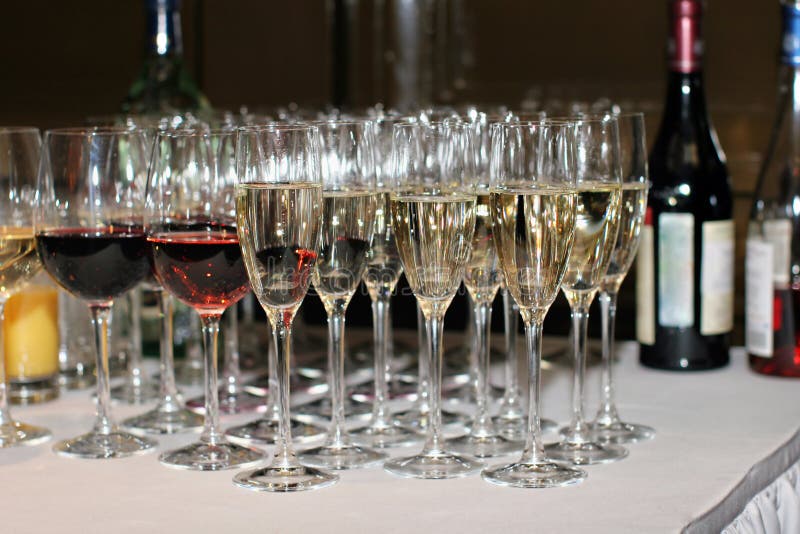 White, Red Wine and Champagne Stock Photo Image of celebrate