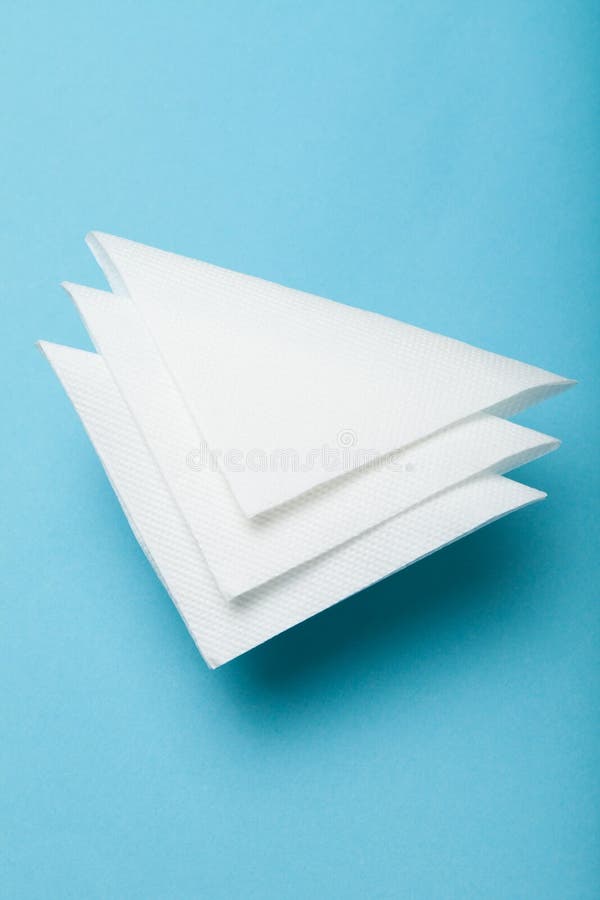 Download White Restaurant Tissue Mockup. Clean Napkin Stock Photo - Image of folded, cloth: 148211276
