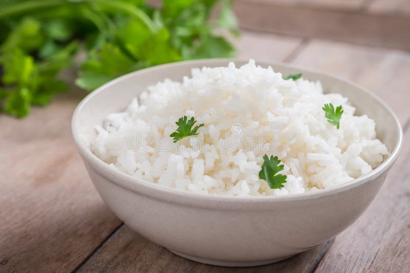 White rice in bowl stock image. Image of diet, steamed 84512003