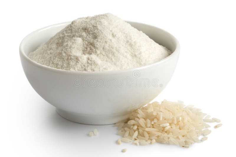 White rice flour stock image. Image of white, grain, starch 95730549
