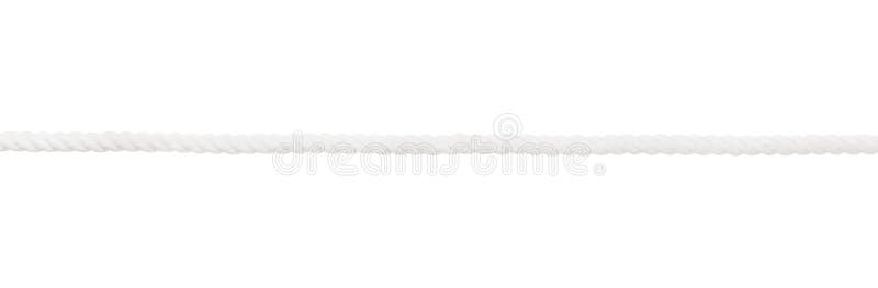 Simple White Rope Isolated Stock Photo, Picture and Royalty Free