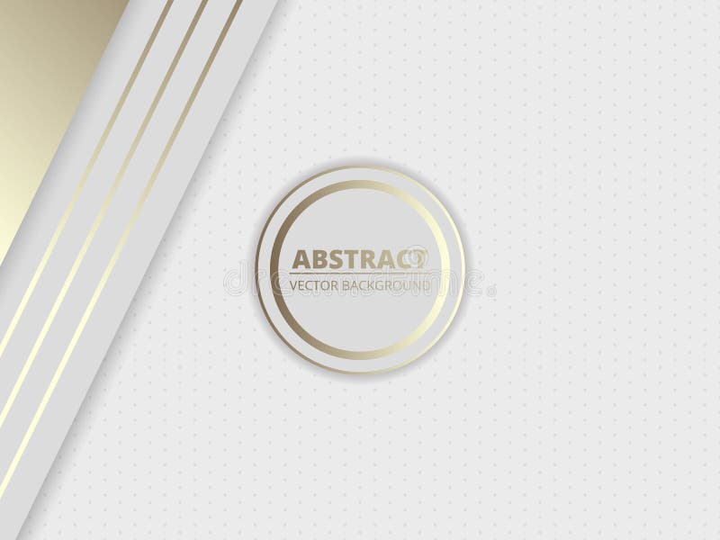 White Royal Abstract Luxury Background with a Circle for the Name of Your  Brand in the Middle. Stock Vector - Illustration of cover, grey: 195101451