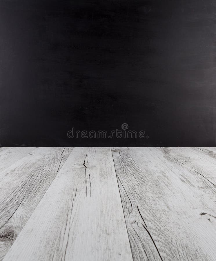 White Rustic Wooden Table with Black Background Stock Photo Image of