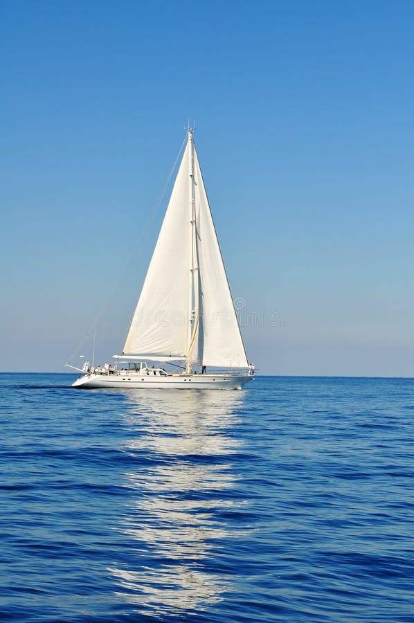 white sailboat