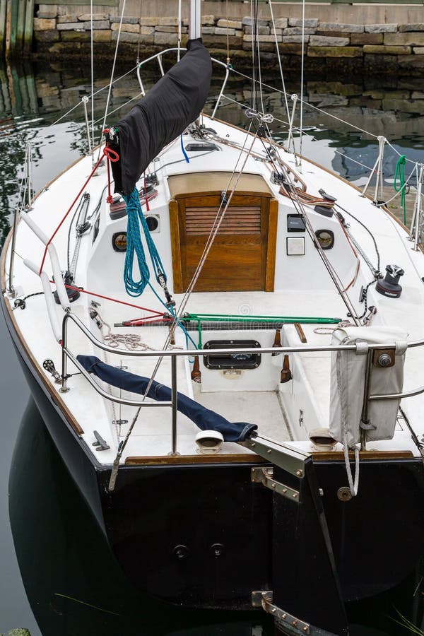 small sailboat with a cabin