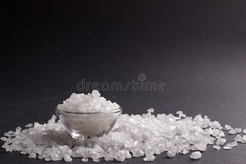 White salt crystals stock image. Image of macro, food 77645653