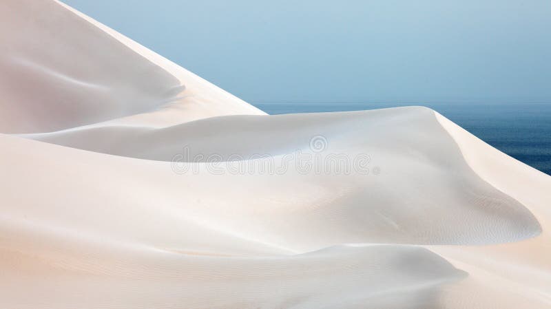 White sand dunes