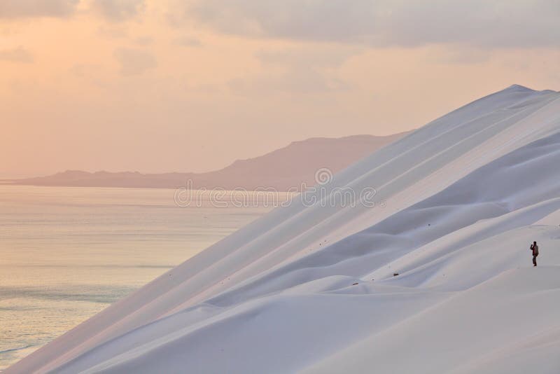 White sand dunes