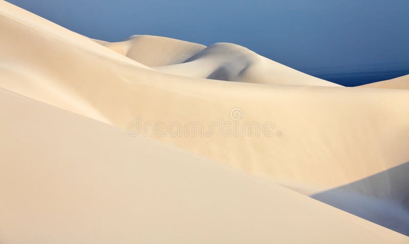 White sand dunes