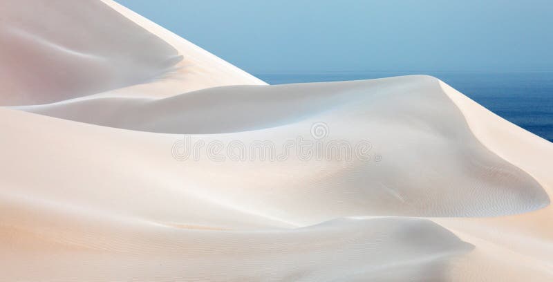 White sand dunes