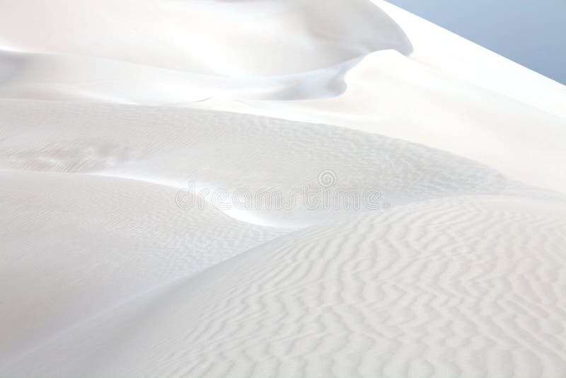 White sand dunes