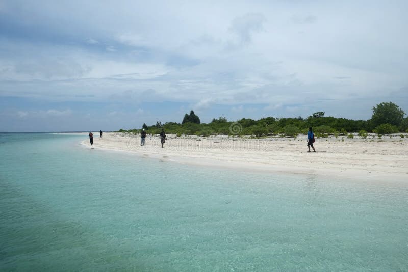 White sandy beach of Tomia Island