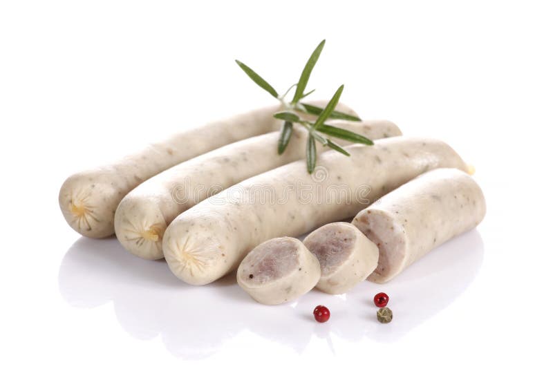 White Sausages stock photo. Image of dinner, spice, food 54400046