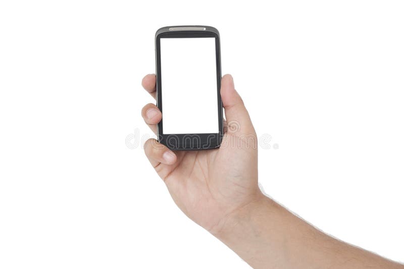 White screen smart phone stock photo. Image of contemporary 33364162